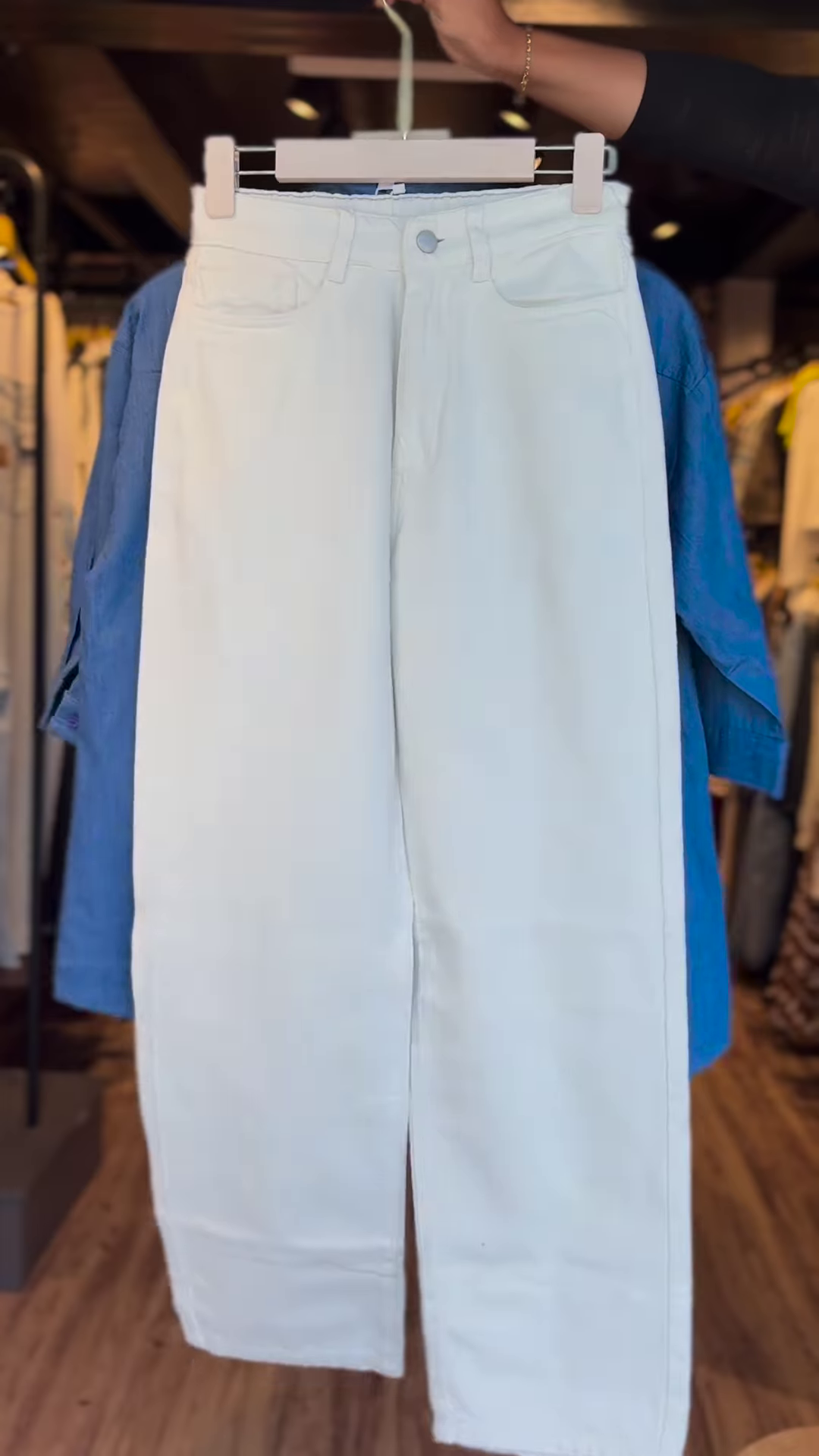 Embellished Angel Wing Sequin Button-Down Shirt – Blue Collared Half-Sleeve Casual Top