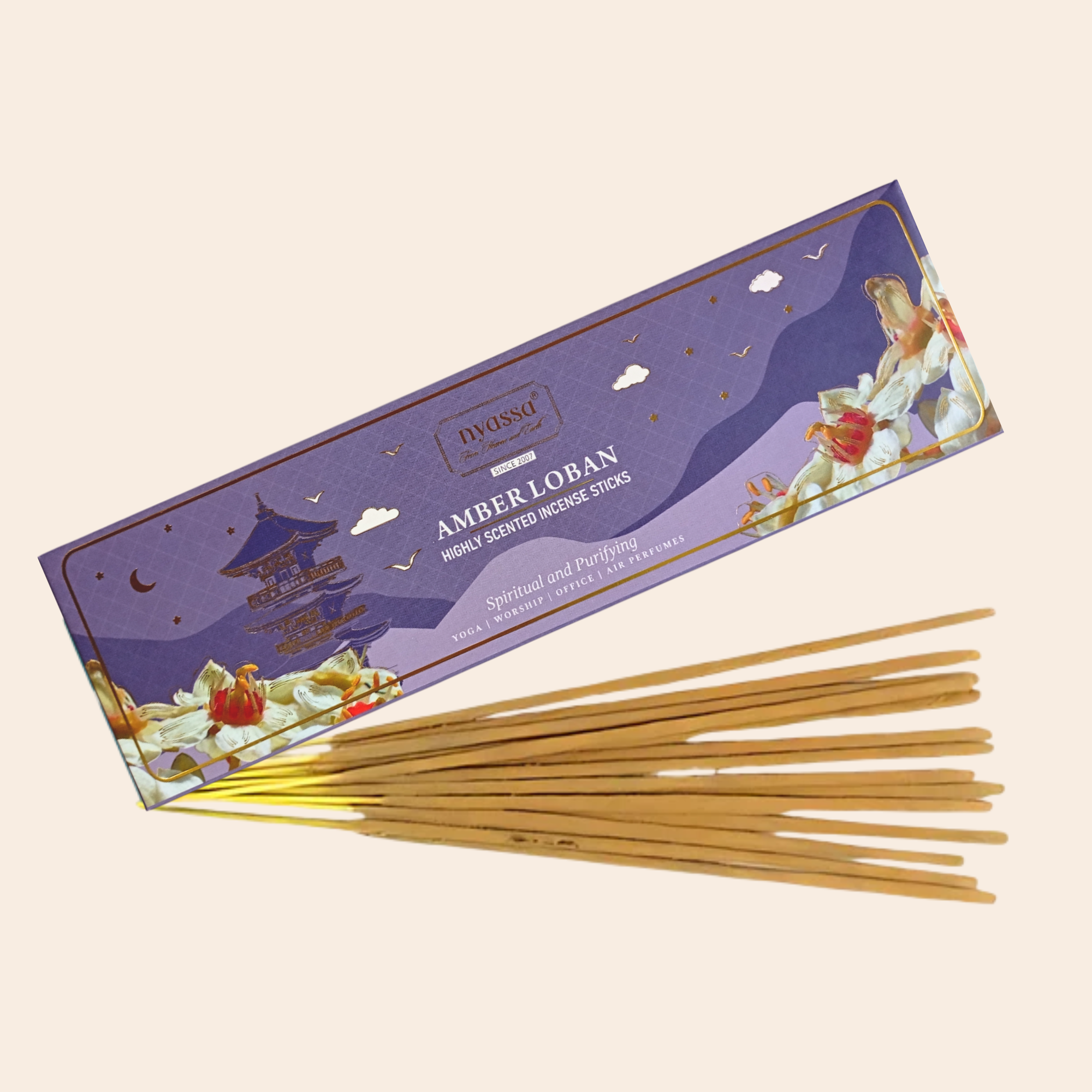 Amber Loban Highly Scented Incense Sticks (Spiritual and Purifying)