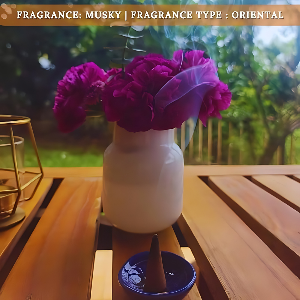Divine Oudh Incense Cones 100gm (Approx. 40 Cones)