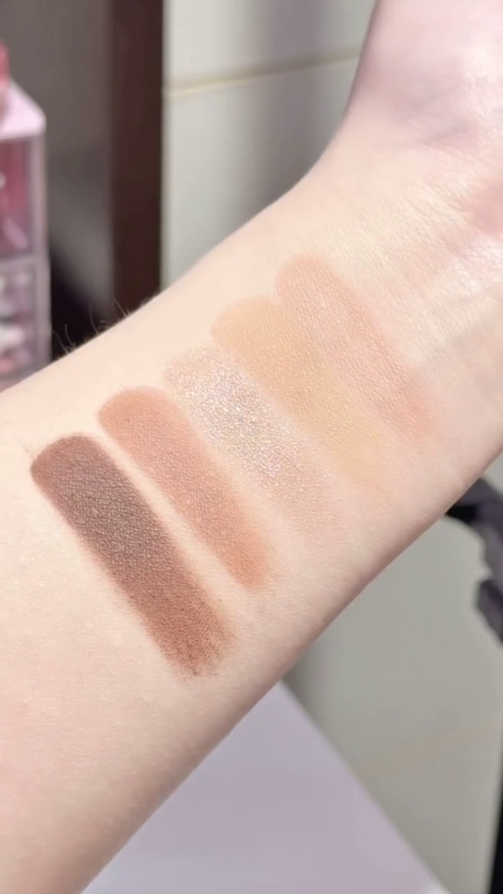 Peripera All Take Mood Palette – Soft Neutral and Shimmering Glitter Eyeshadow Collection with Warm Nude, Peachy, and Brown Tones for Everyday Natural to Glam Makeup Looks