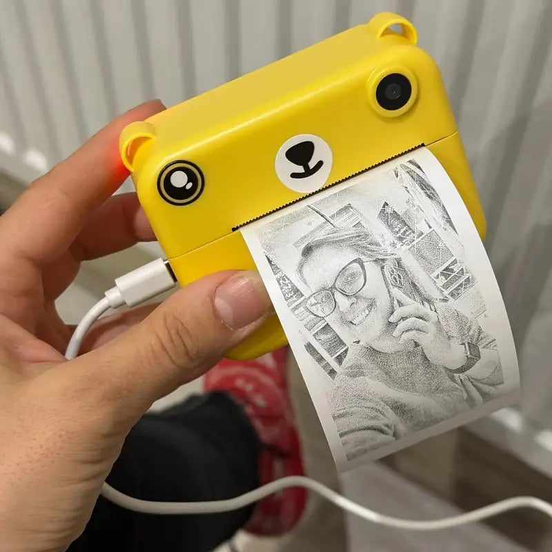 Instant Print Digital Camera for Youngsters - 40MP CCD Lens, 1500mAh Rechargeable Battery
