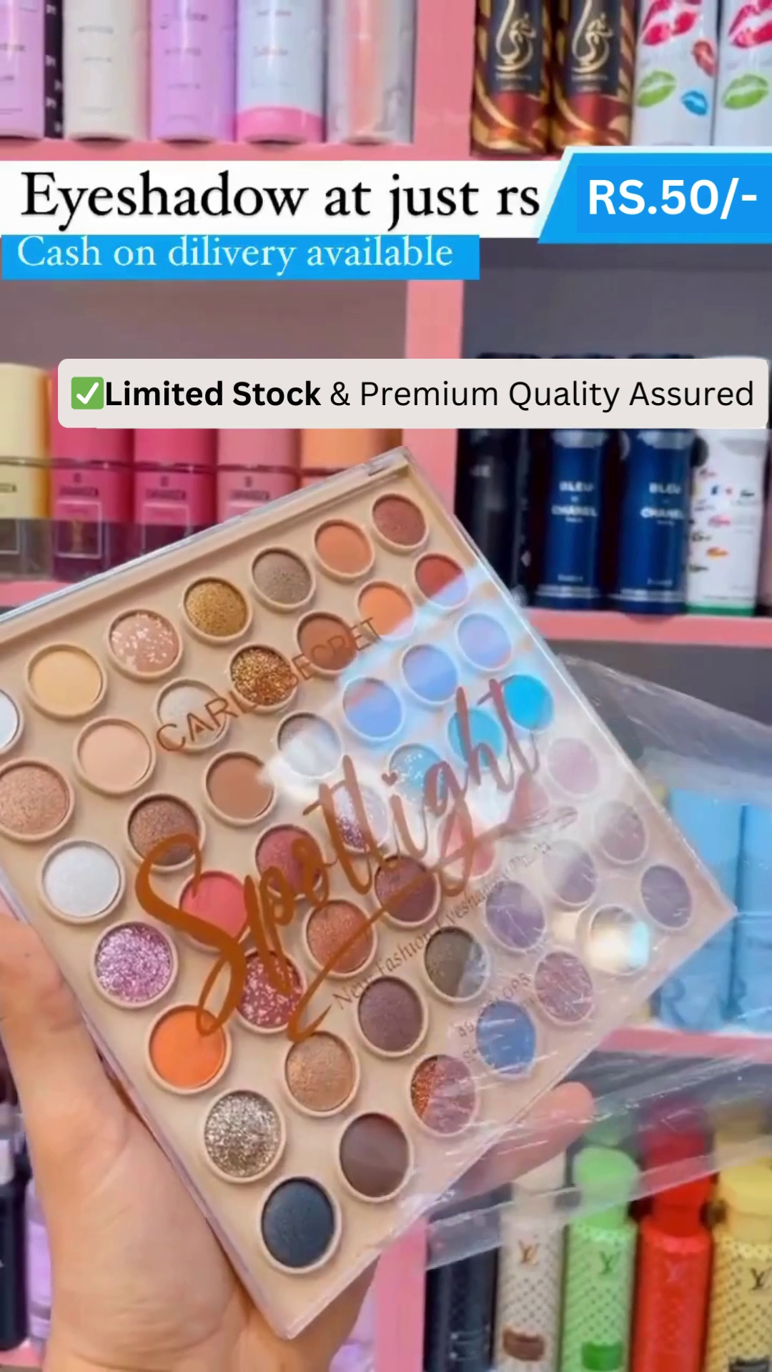 Highly Pigmented Multicolor Eyeshadow Palette with Matte, Shimmer & Glitter Shades – Premium Quality, Cash on Delivery Available, Limited Stock