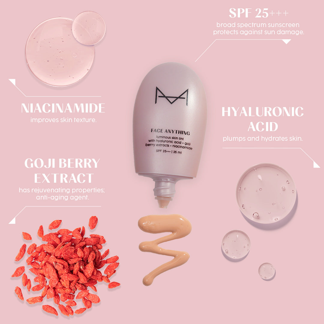 Face Anything Luminous Skin Tint For Glass Skin: Medium Skin Tone (M15)