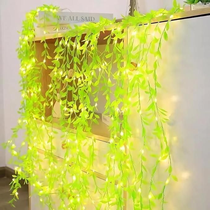 Green Leaf Artificial Curtain LED 200 LEDs, 8 Modes