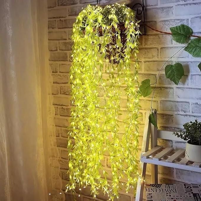 Green Leaf Artificial Curtain LED 200 LEDs, 8 Modes