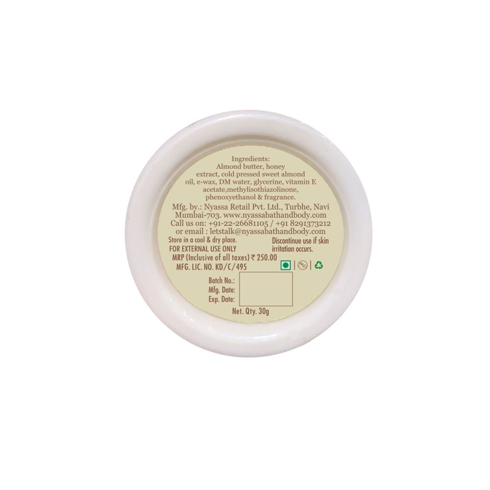 Almond Body Butter with Honey extract | cold pressed sweet almond oil | Shea Butter 30gm