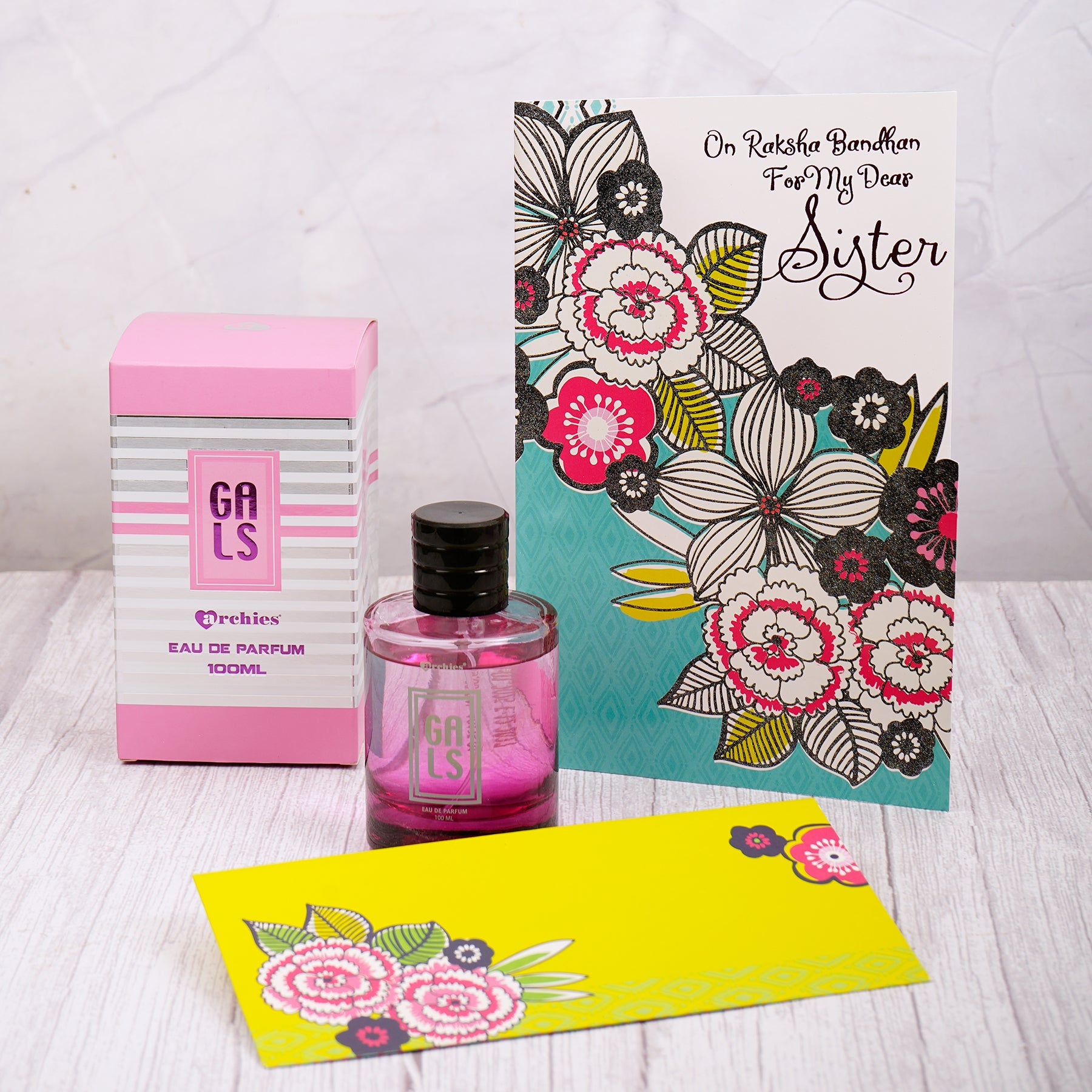 Gals Perfume with Greeting Card