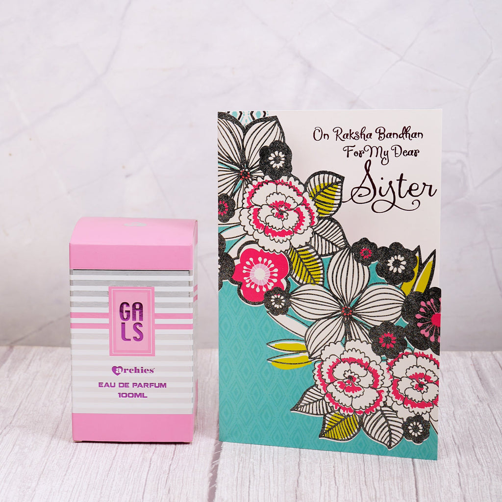 Gals Perfume with Greeting Card