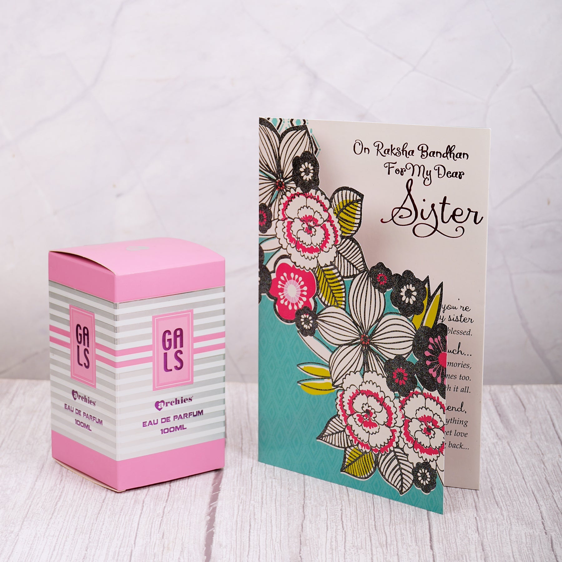 Gals Perfume with Greeting Card