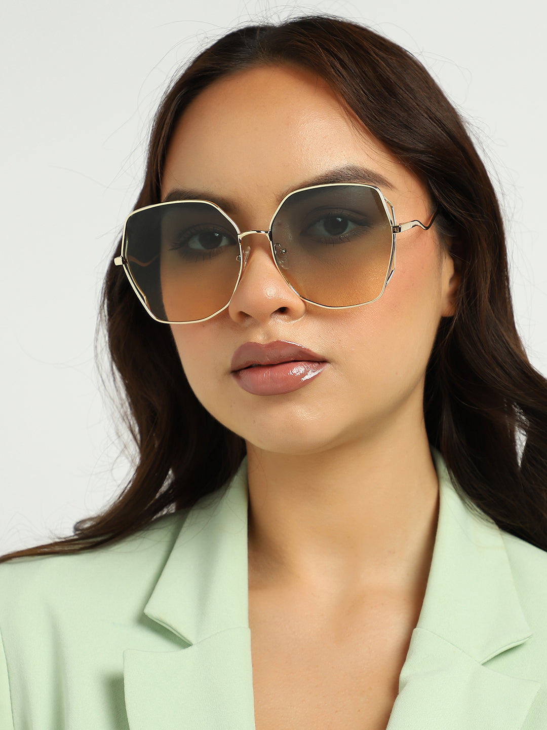 Gold Oversized Sunglasses