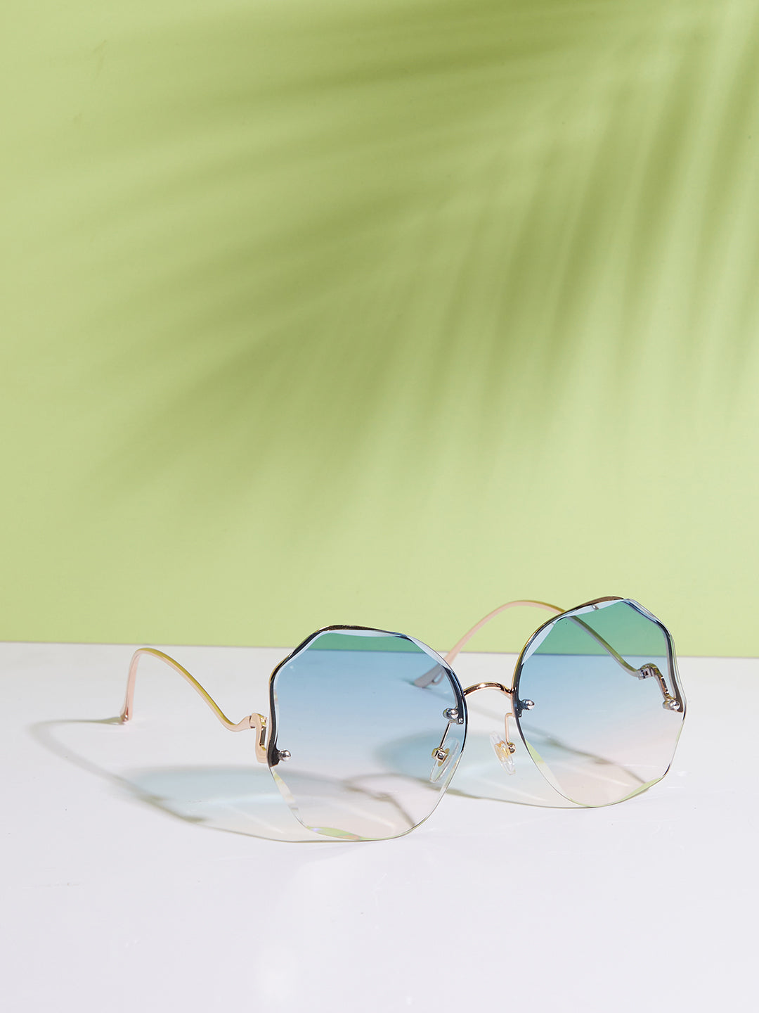 Gold Round Sunglasses