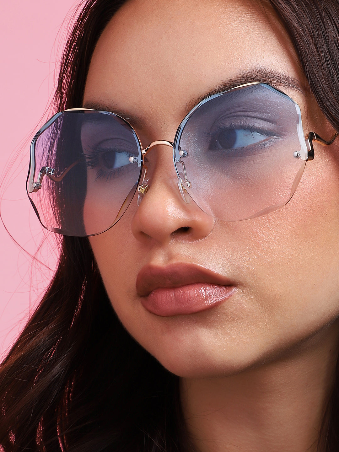 Gold Round Sunglasses