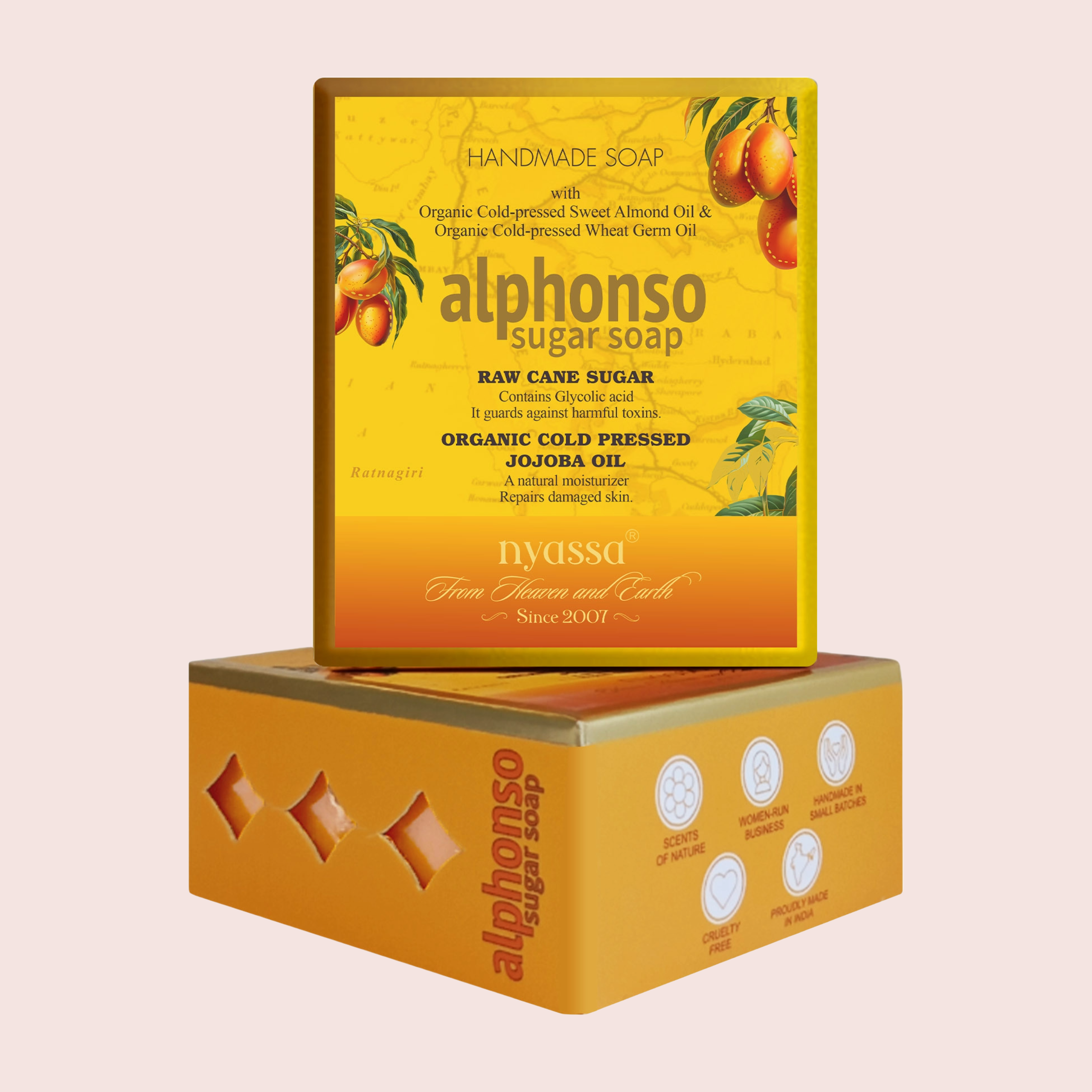 Alphonso Sugar Handmade Soap 150gm