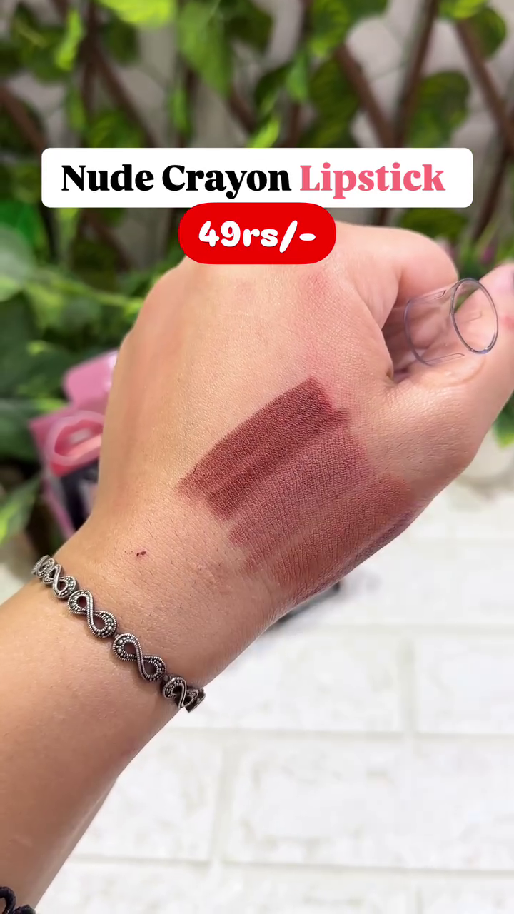 Nude Crayon Lipstick Set – 6 Gorgeous Shades for a Perfect Natural Look, Available