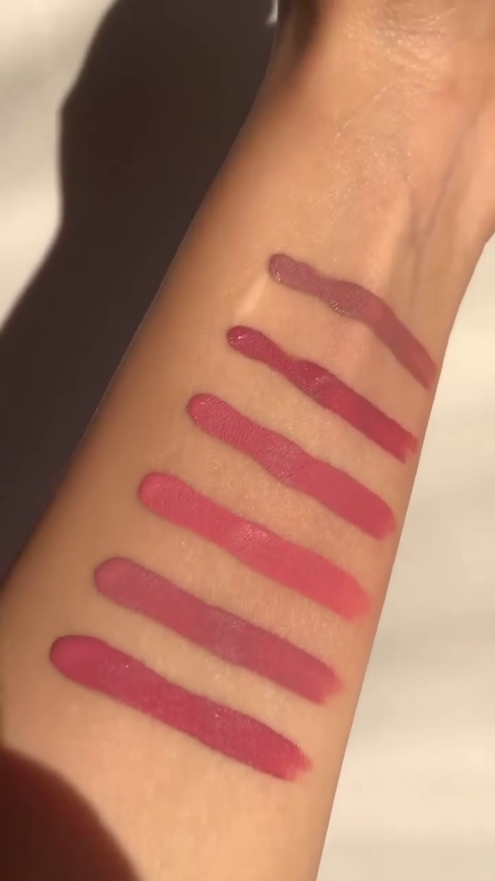 ello Dragonranee Matte Lip Gloss Set – 6 Shades in Cute Pink Packaging
