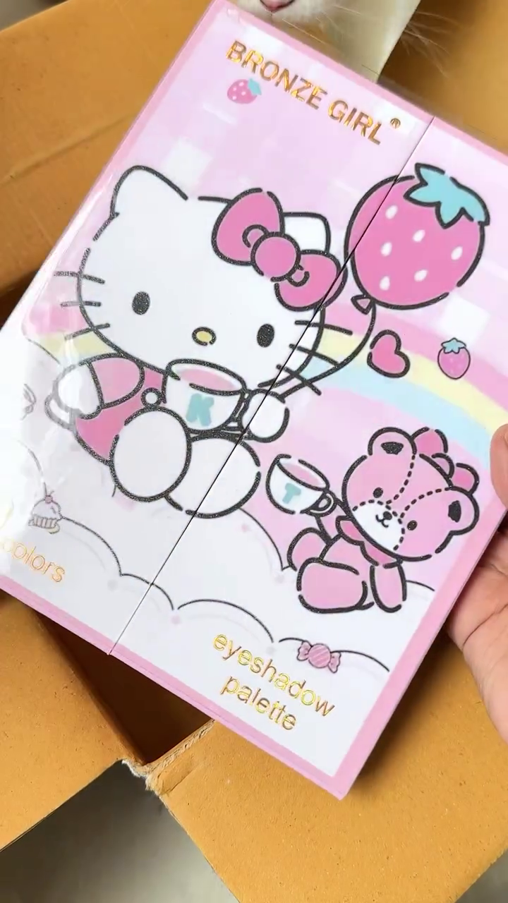 Hello Kitty Eyeshadow Palette – 40 Vibrant and Shimmery Shades with Fun and Playful Packaging, Perfect for Creating Bold or Subtle Looks