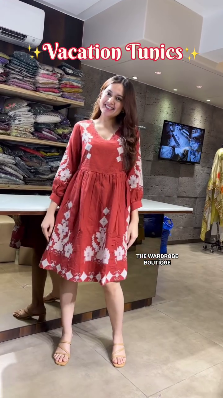 Trendy Western & Ethnic Fusion Wardrobe Essentials – Featuring Elegant Flared Dresses, Breezy Kaftans, Floral one pices