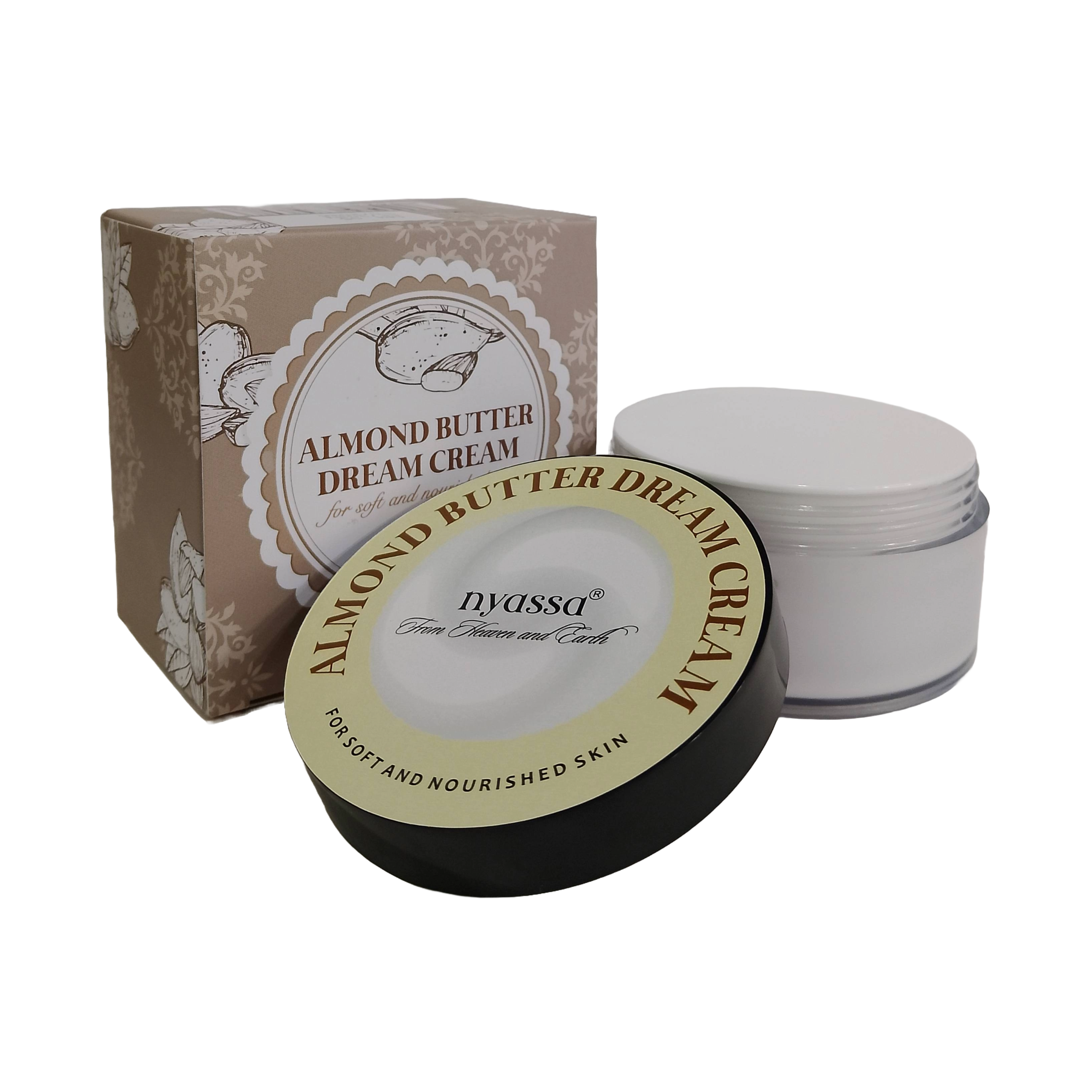 Almond Butter Dream Cream 100gm | Enriched with Almond butter, Vitamin A & E for both Women and Men | Soft & nourished skin | Non-Sticky for All Skin Types (100gm)