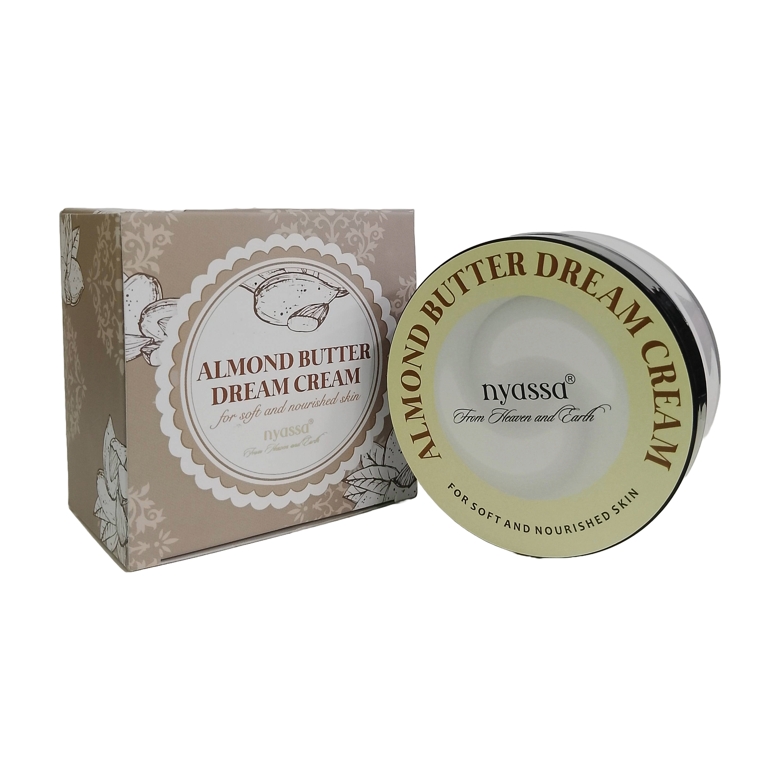 Almond Butter Dream Cream 100gm | Enriched with Almond butter, Vitamin A & E for both Women and Men | Soft & nourished skin | Non-Sticky for All Skin Types (100gm)