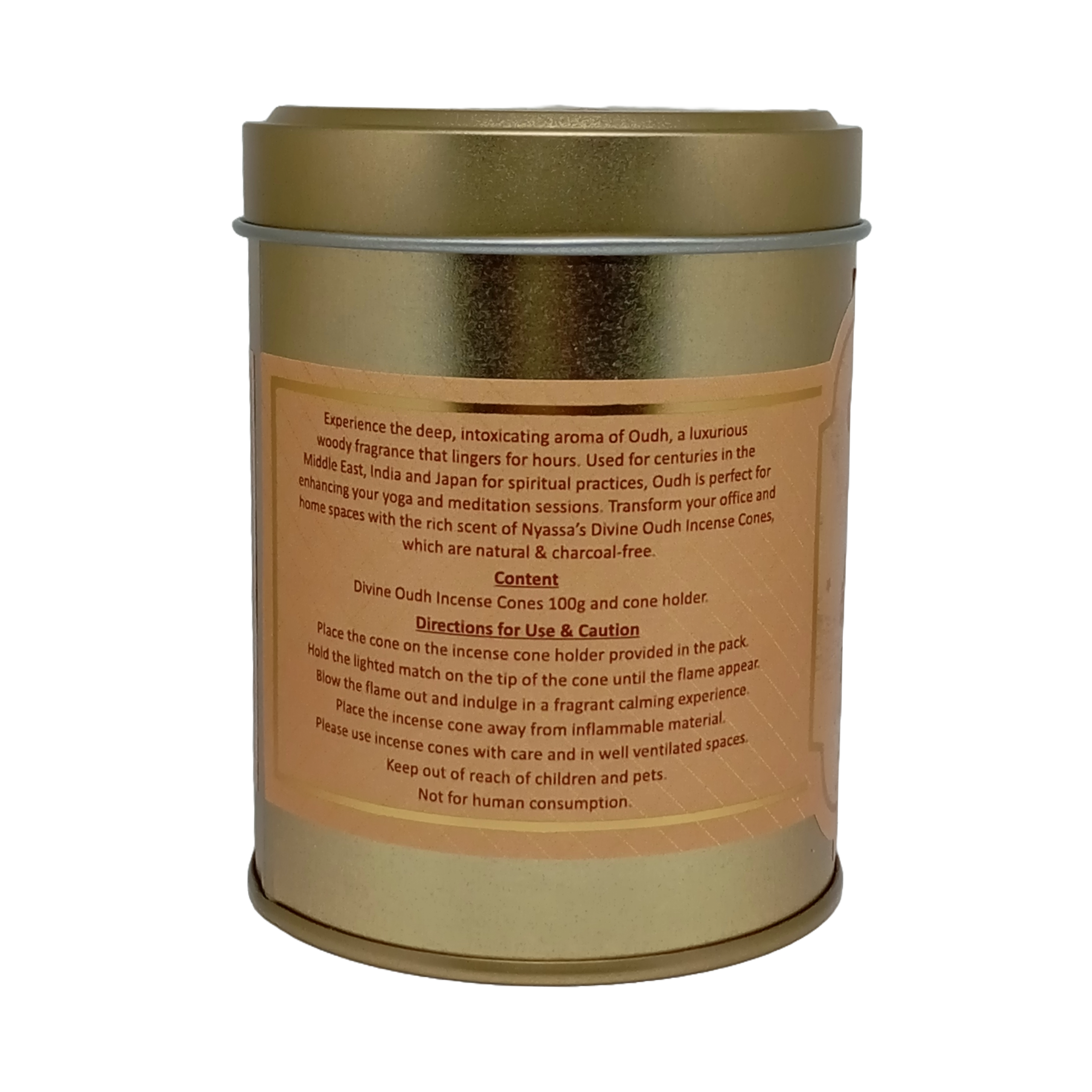 Divine Oudh Incense Cones 100gm (Approx. 40 Cones)