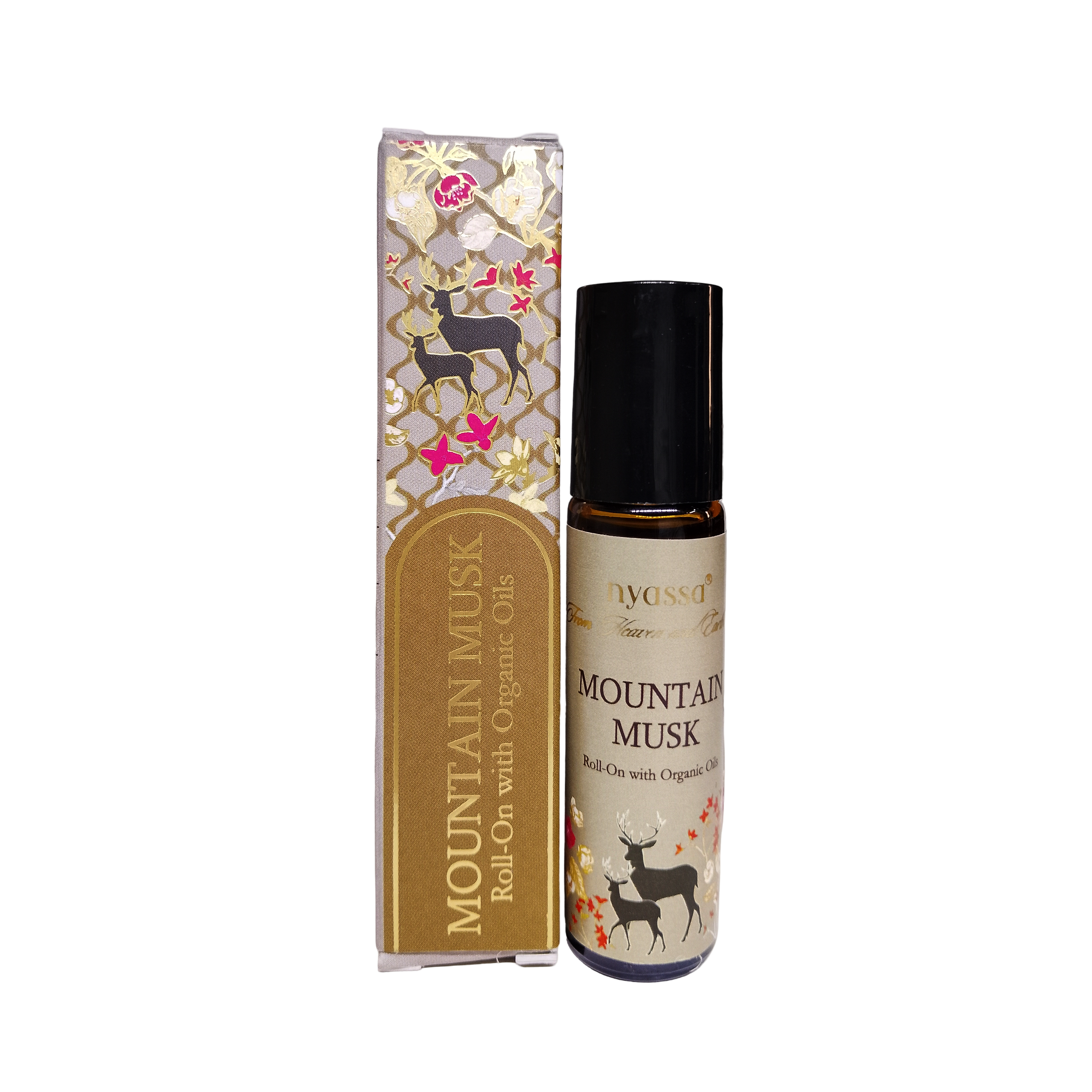 Mountain Musk Roll On with Organic Oils | Organics Cold Pressed Jojoba Oil, Sweet Almond Oil, Fragrance Oil and Vitamin E | 10ml