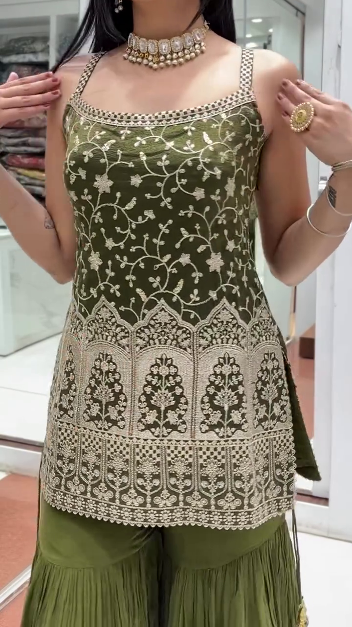 Festive & Wedding-Ready Designer Suits and Gowns – Embellished, Embroidered & Mirror Work Styles in Bold, Elegant Colors