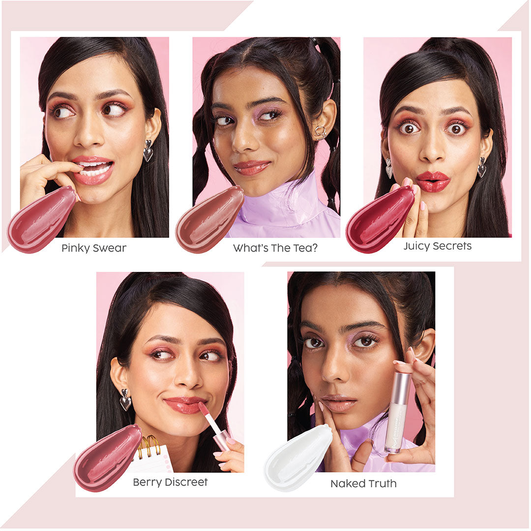 House Of Makeup Hot Glossip Non-Sticky, High-Shine Gloss – Berry Discreet