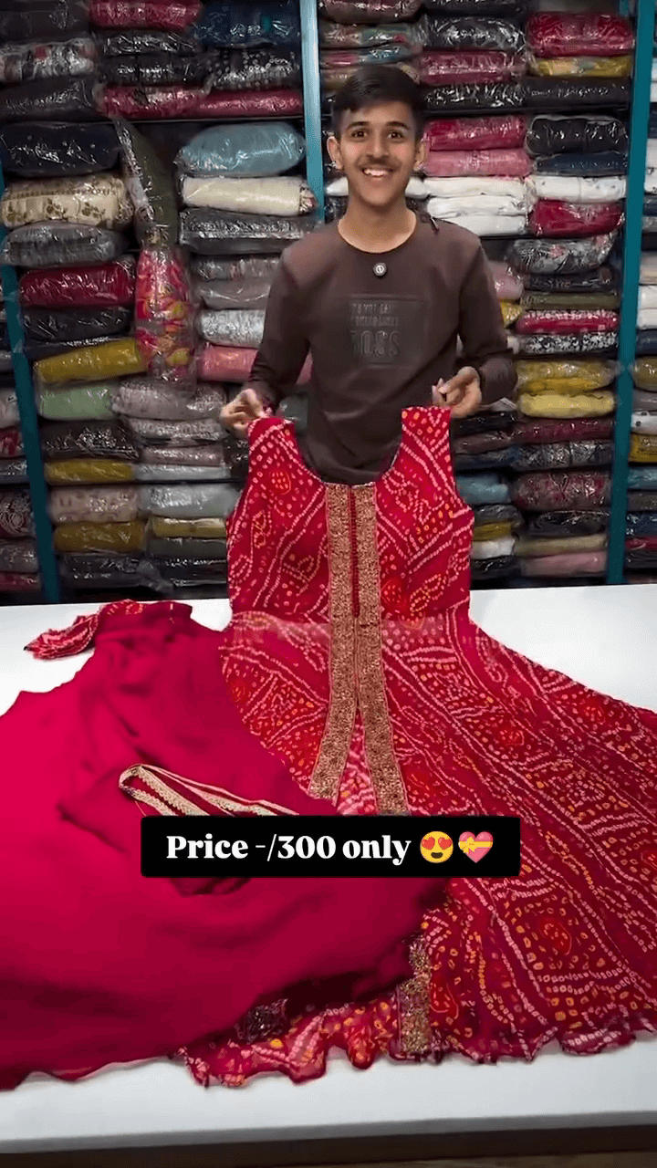 Elegant Red Designer Dress Set with Intricate Embroidery and Matching Accessories for Special Occasions