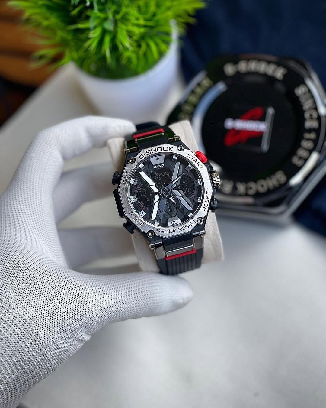 G - SHOCK X MODE (SILVER BLACK) WITH ORIGINAL METAL BOX