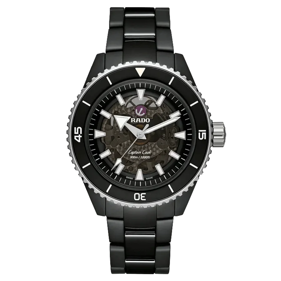 RADO CAPTAIN COOK SKELETON BLACK (AUTOMATIC)