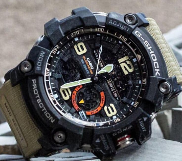 Casio G-shock Mudmaster Analog-Digital Black khaki