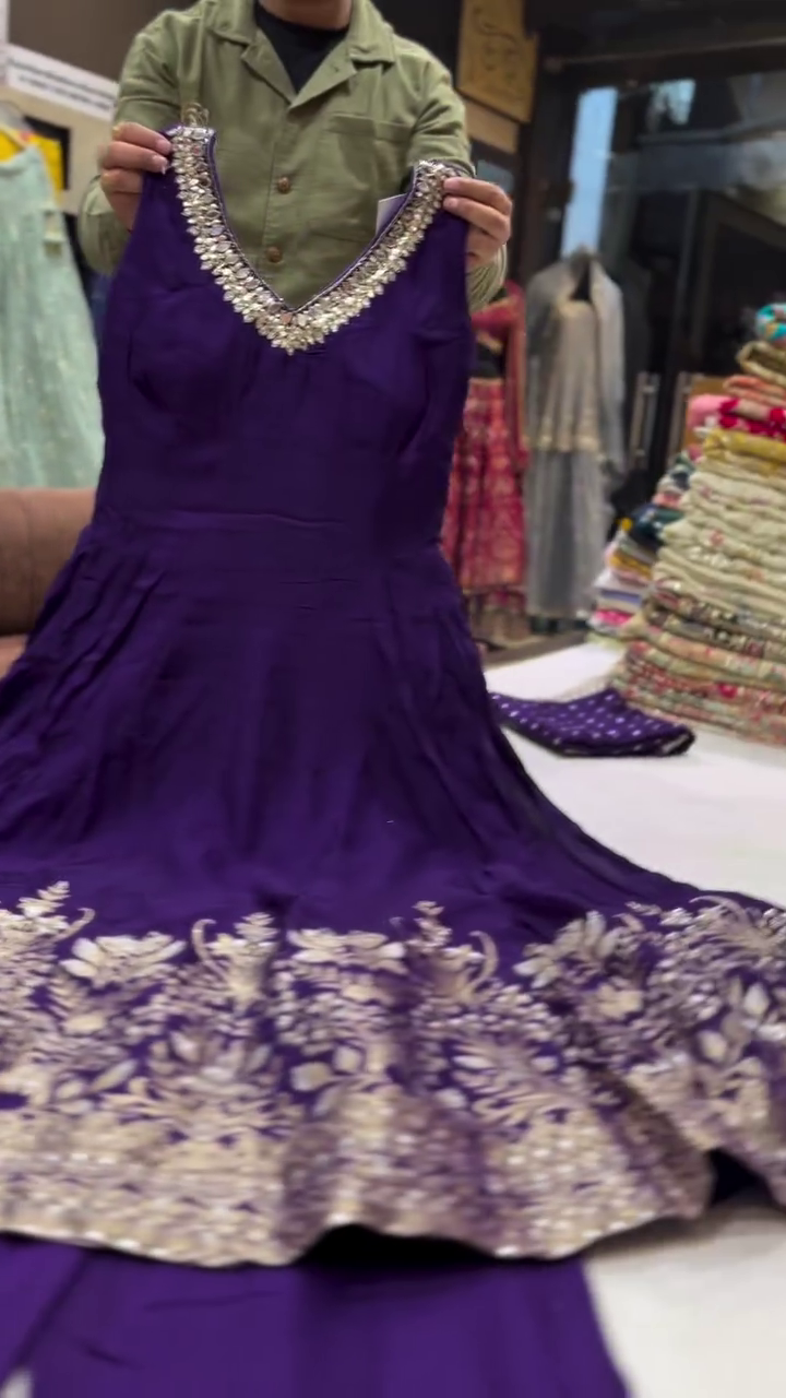 Luxury Ethnic & Festive Wear Collection – Embroidered, Sequined & Mirror Work Suits and Gowns in Elegant Purple, Magenta, Mustard, Blush Pink & Maroon – Perfect for Weddings, Parties & Special Celebrations