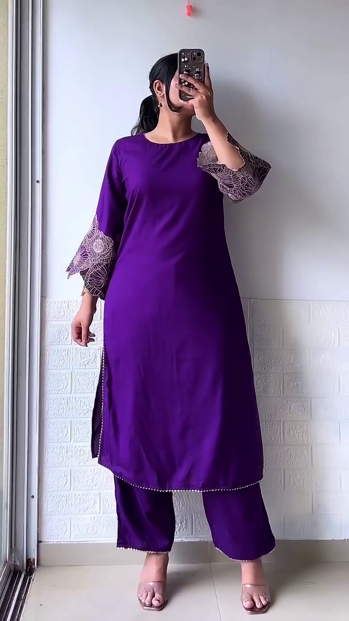 Cotton Kurta Set Combo Multi Color Variants with Bold Floral and Contemporary Embroidered Patterns, Comfortable Straight-Cut Kurta Paired with Matching Pants – A Stylish and Choice for Everyday Ethnic Wear and Casual Outings