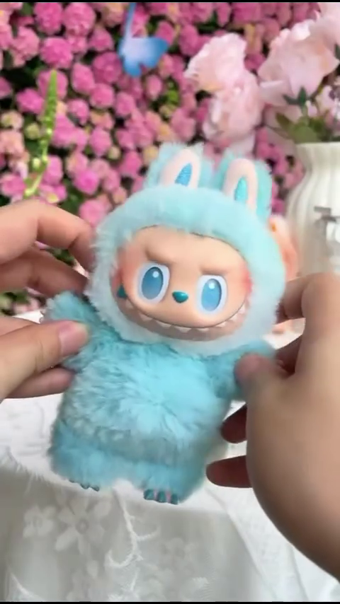 Labubu  Dolls in Pastel Colors with Adorable Anime-Inspired Faces, Perfect for Collecting and Display